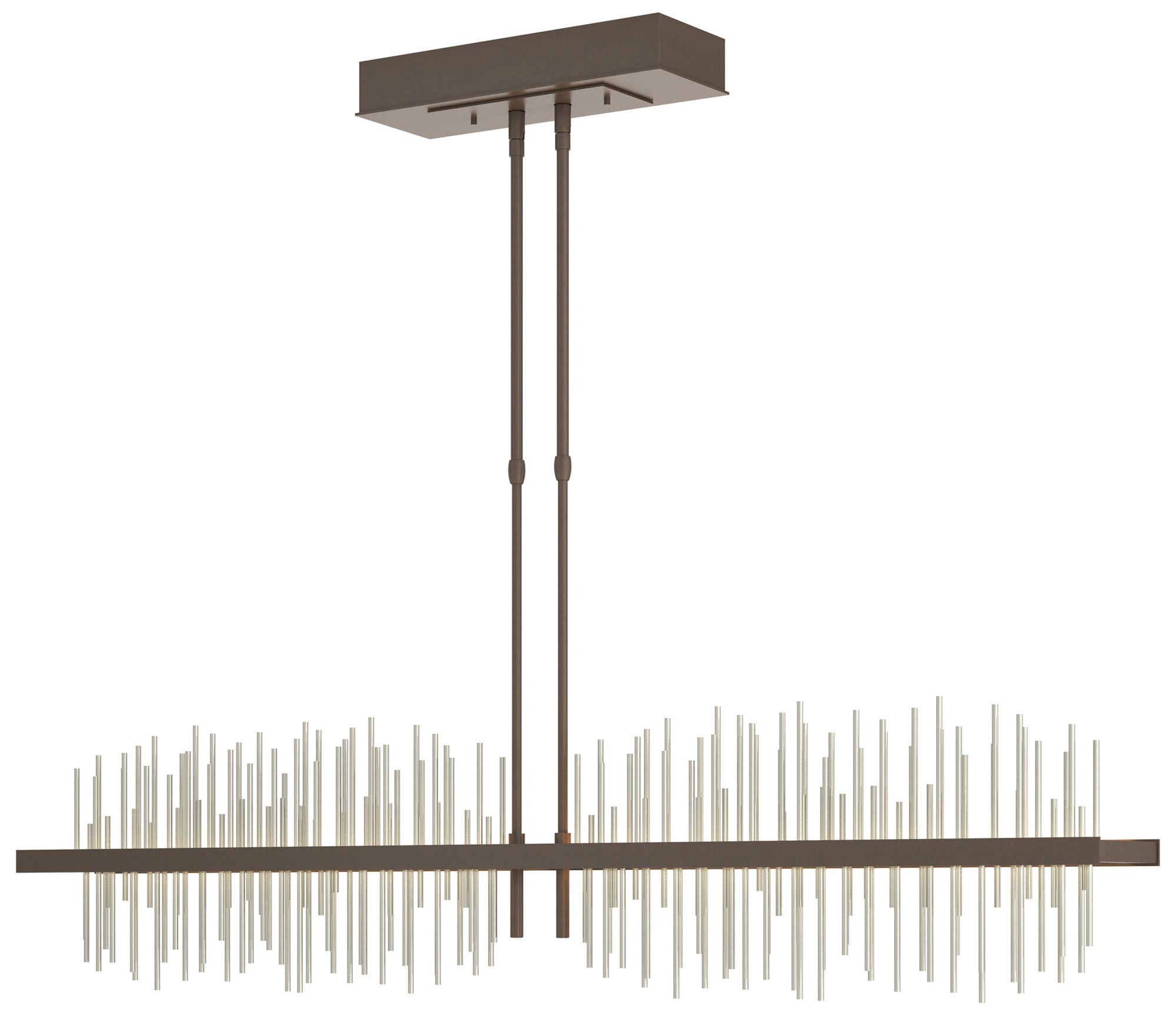 Gossamer 51.9" Wide Large Bronze And Sterlings LED Pendant - Made to O