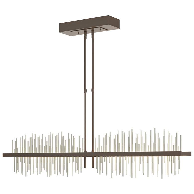 Image 1 Gossamer 51.9" Wide Large Bronze And Sterlings LED Pendant