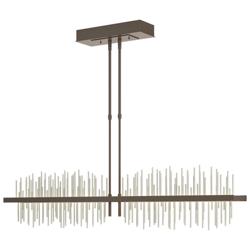 Gossamer 51.9" Wide Large Bronze And Sterlings LED Pendant