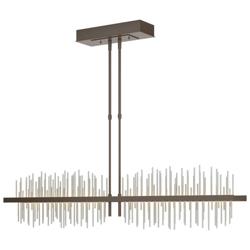 Gossamer 51.9" Wide Large Bronze And Vintage Platinum LED Pendant