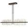 Gossamer 51.9" Wide Large Dark Smoke And Sterlings LED Pendant
