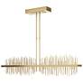 Gossamer 51.9" Wide Large Modern Brass And Modern Brass LED Pendant