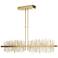 Gossamer 51.9" Wide Large Modern Brass And Modern Brass LED Pendant