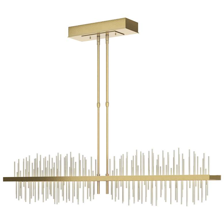 Image 1 Gossamer 51.9" Wide Large Modern Brass And Sterlings LED Pendant