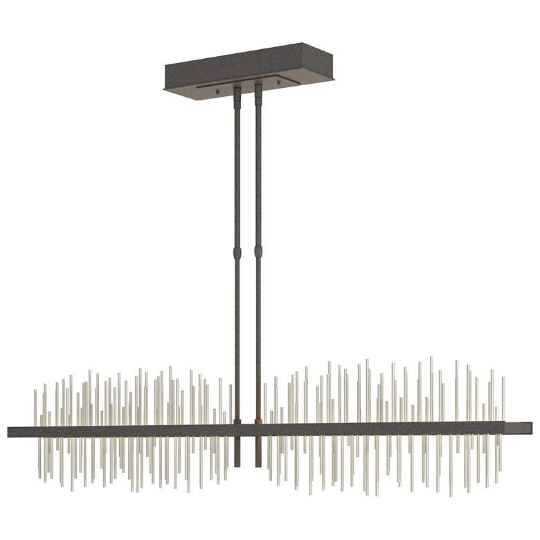 Image 1 Gossamer 51.9" Wide Large Natural Iron And Sterlings LED Pendant