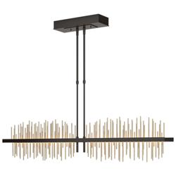 Gossamer 51.9" Wide Large Oil Rubbed Bronze And Soft Golds LED Pendant