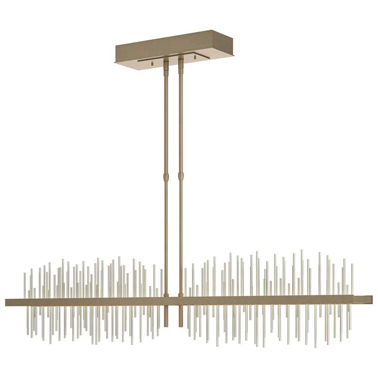 Image 1 Gossamer 51.9" Wide Large Soft Gold And Sterlings LED Pendant