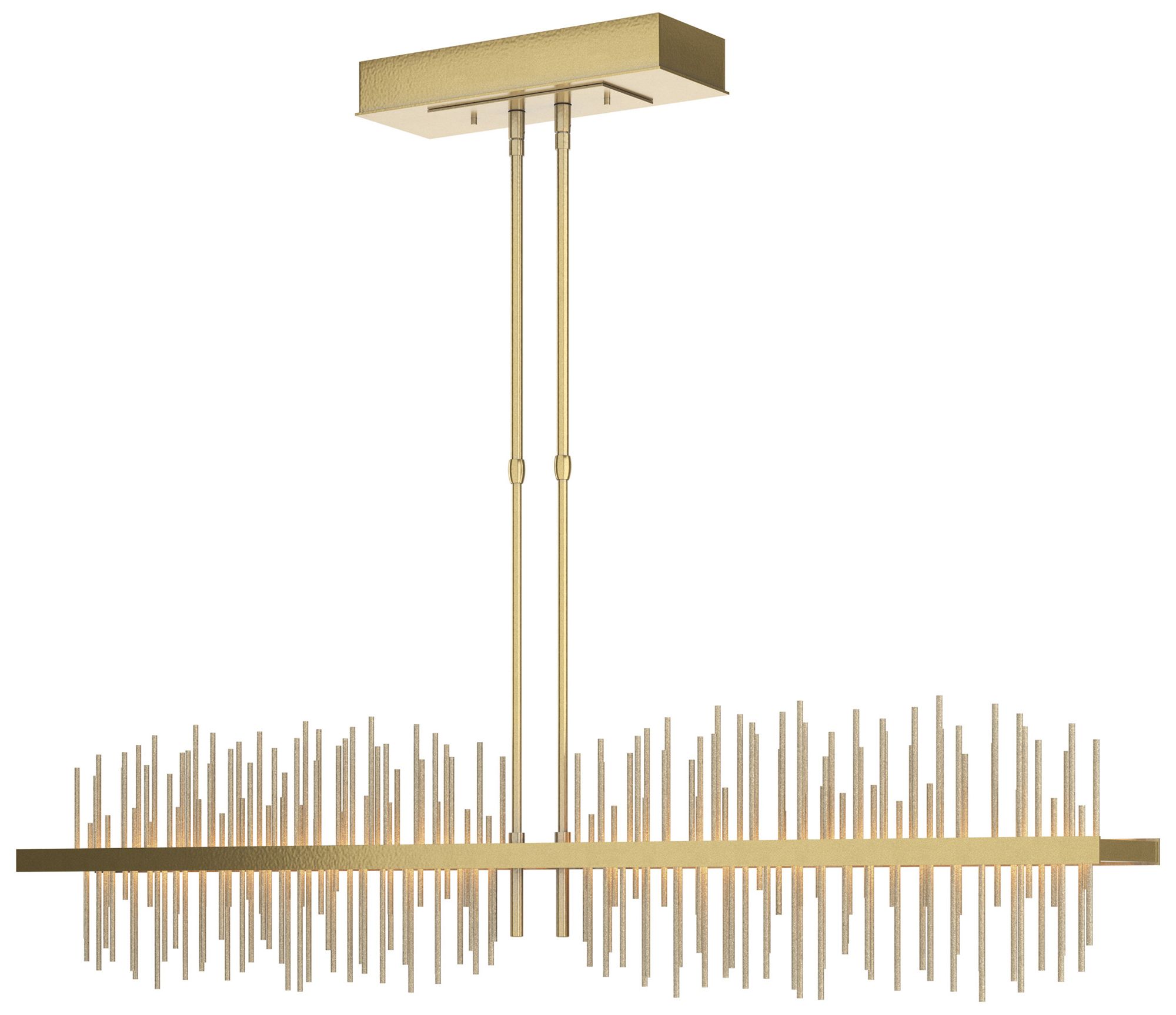Gossamer 51.9"W Large Modern Brass And Soft Golds LED Pendant Made to Order