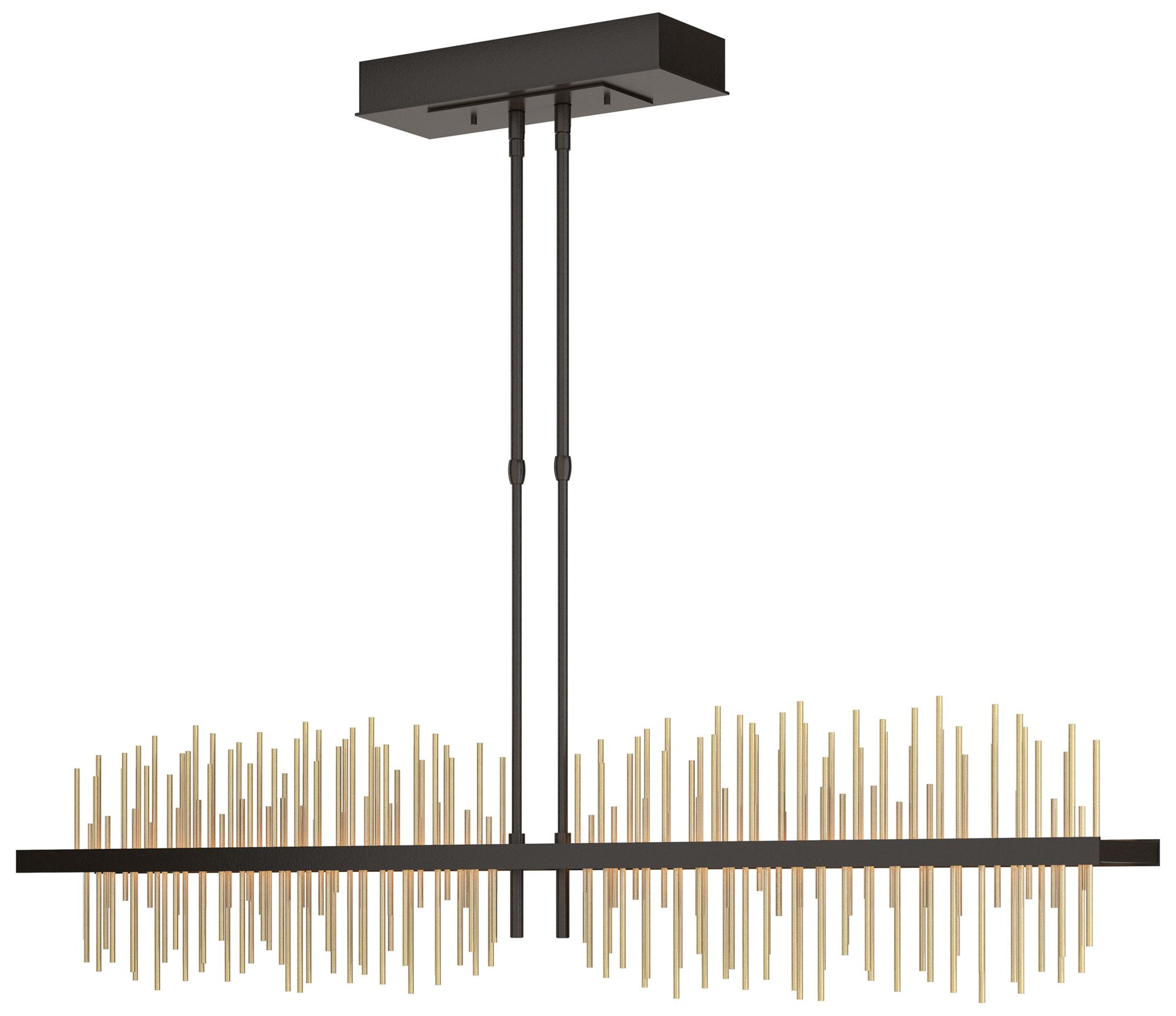 Gossamer 51.9"W Oil Rubbed Bronze & Modern Brass LED Pendant Made to Order