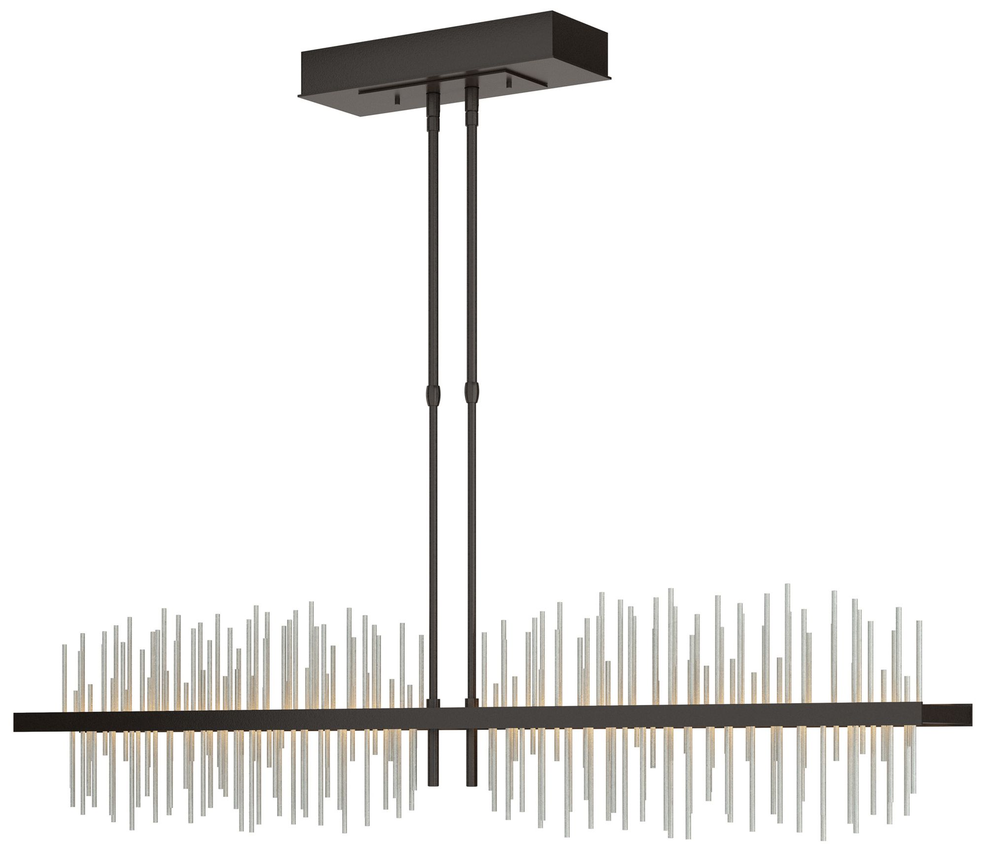 Gossamer 51.9"W Oil Rubbed Bronze & Platinum LED Pendant Made to Order