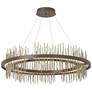 Gossamer Circular LED Pendant - Bronze - Gold