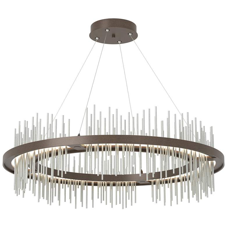 Image 1 Gossamer Circular LED Pendant - Bronze - Platinum