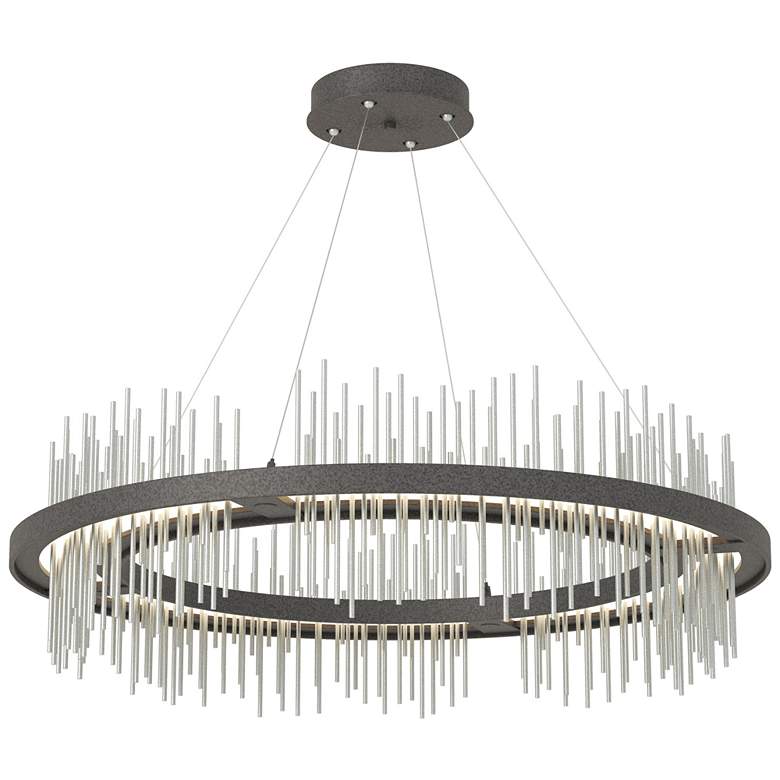 Image 1 Gossamer Circular LED Pendant - Iron - Platinum