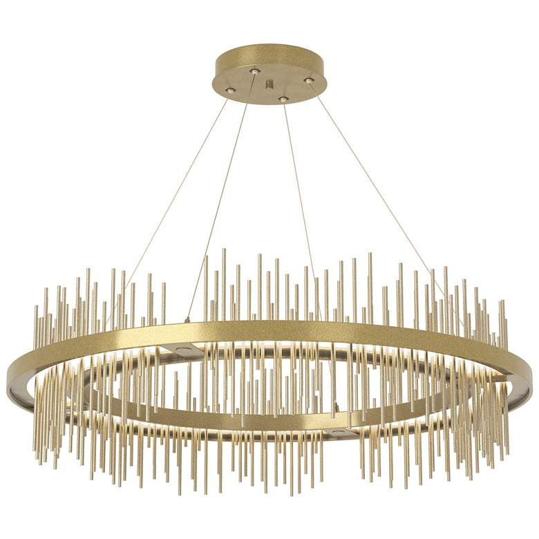 Image 1 Gossamer Circular LED Pendant - Modern Brass - Gold