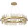 Gossamer Circular LED Pendant - Modern Brass - Gold