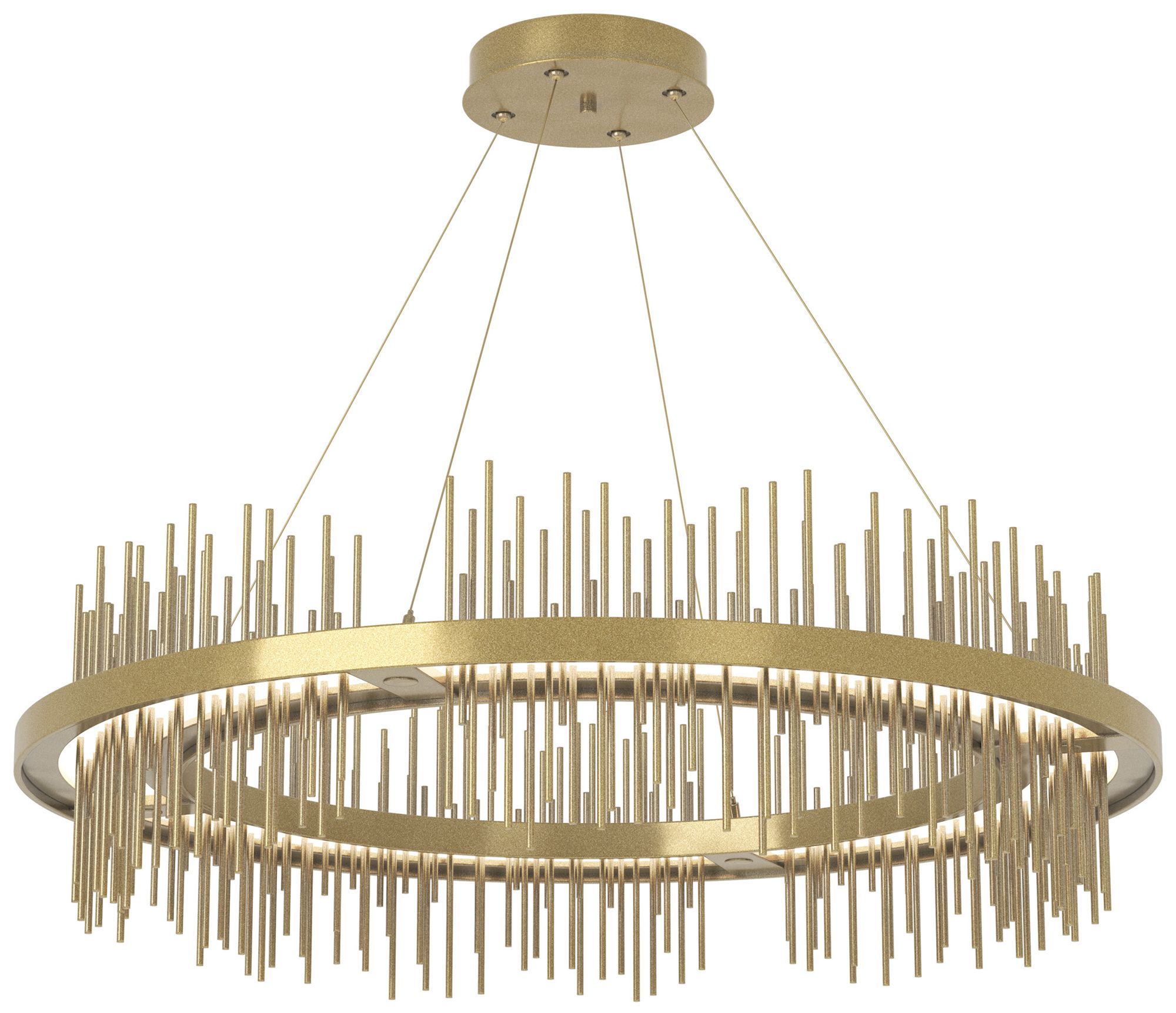 Gossamer Circular LED Pendant - Modern Brass - Modern Brass - Made to Order