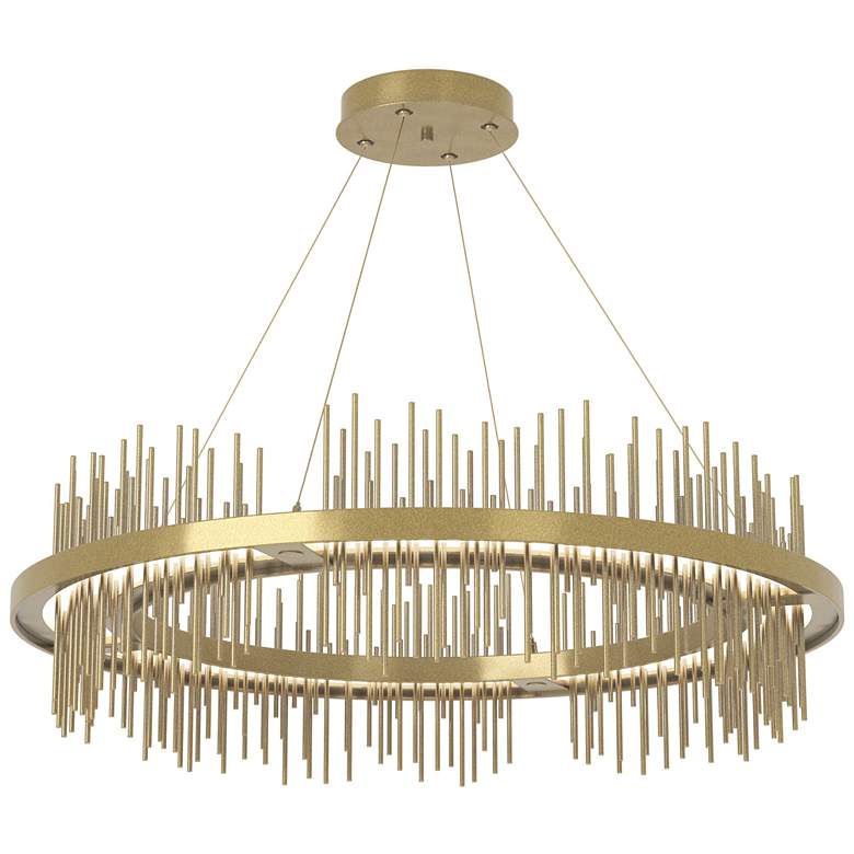 Image 1 Gossamer Circular LED Pendant - Modern Brass - Modern Brass