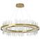 Gossamer Circular LED Pendant - Modern Brass - Platinum