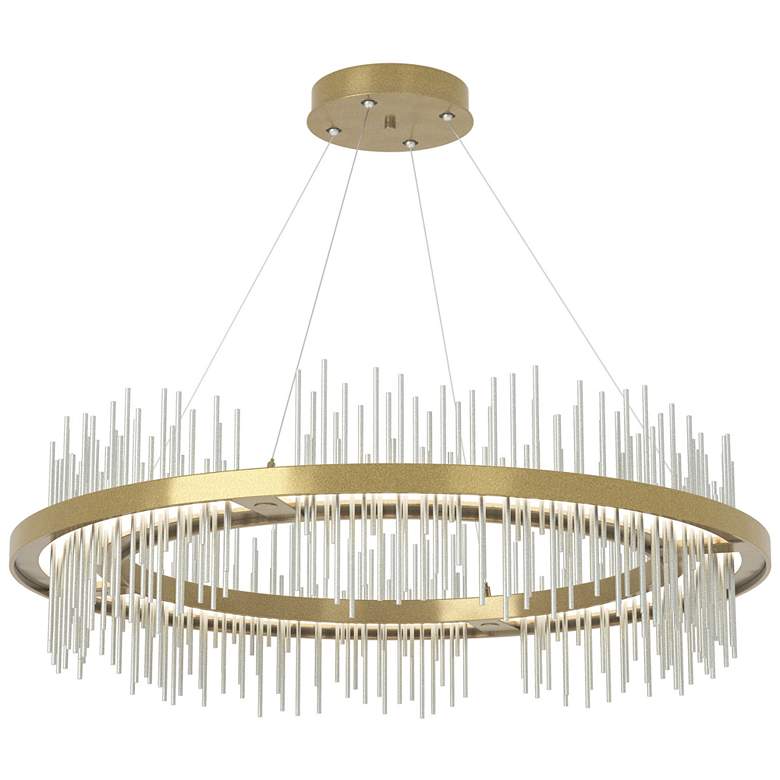 Image 1 Gossamer Circular LED Pendant - Modern Brass - Platinum