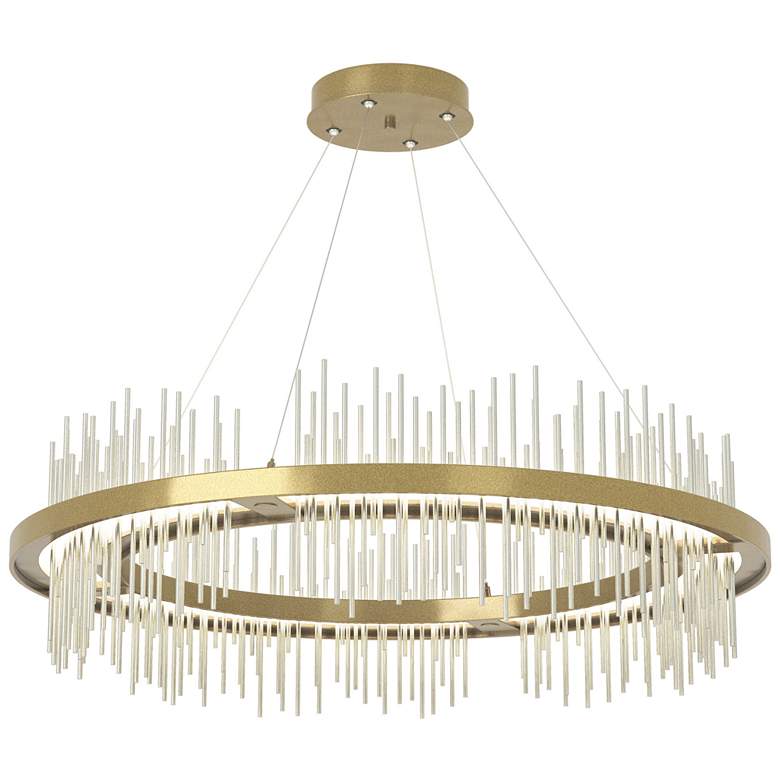 Image 1 Gossamer Circular LED Pendant - Modern Brass - Sterling