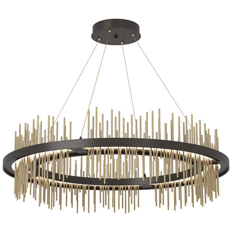 Image 1 Gossamer Circular LED Pendant - Oil Rubbed Bronze - Modern Brass