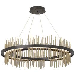 Gossamer Circular LED Pendant - Oil Rubbed Bronze - Modern Brass