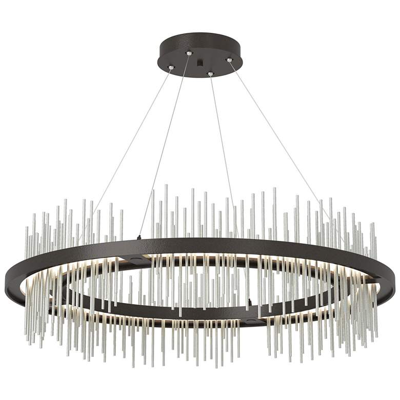 Image 1 Gossamer Circular LED Pendant - Oil Rubbed Bronze - Platinum