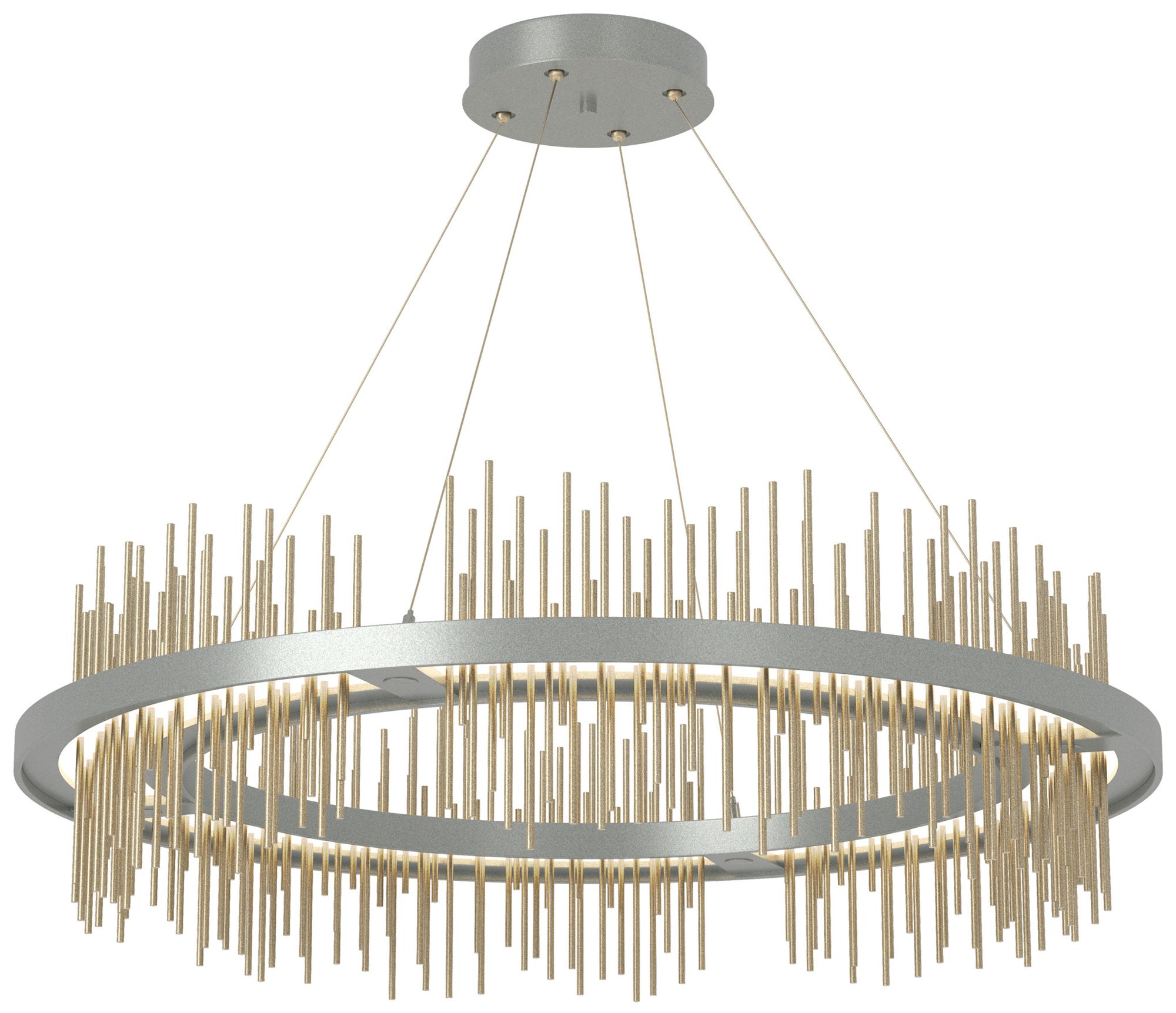 Gossamer Circular LED Pendant - Platinum - Gold - Made to Order