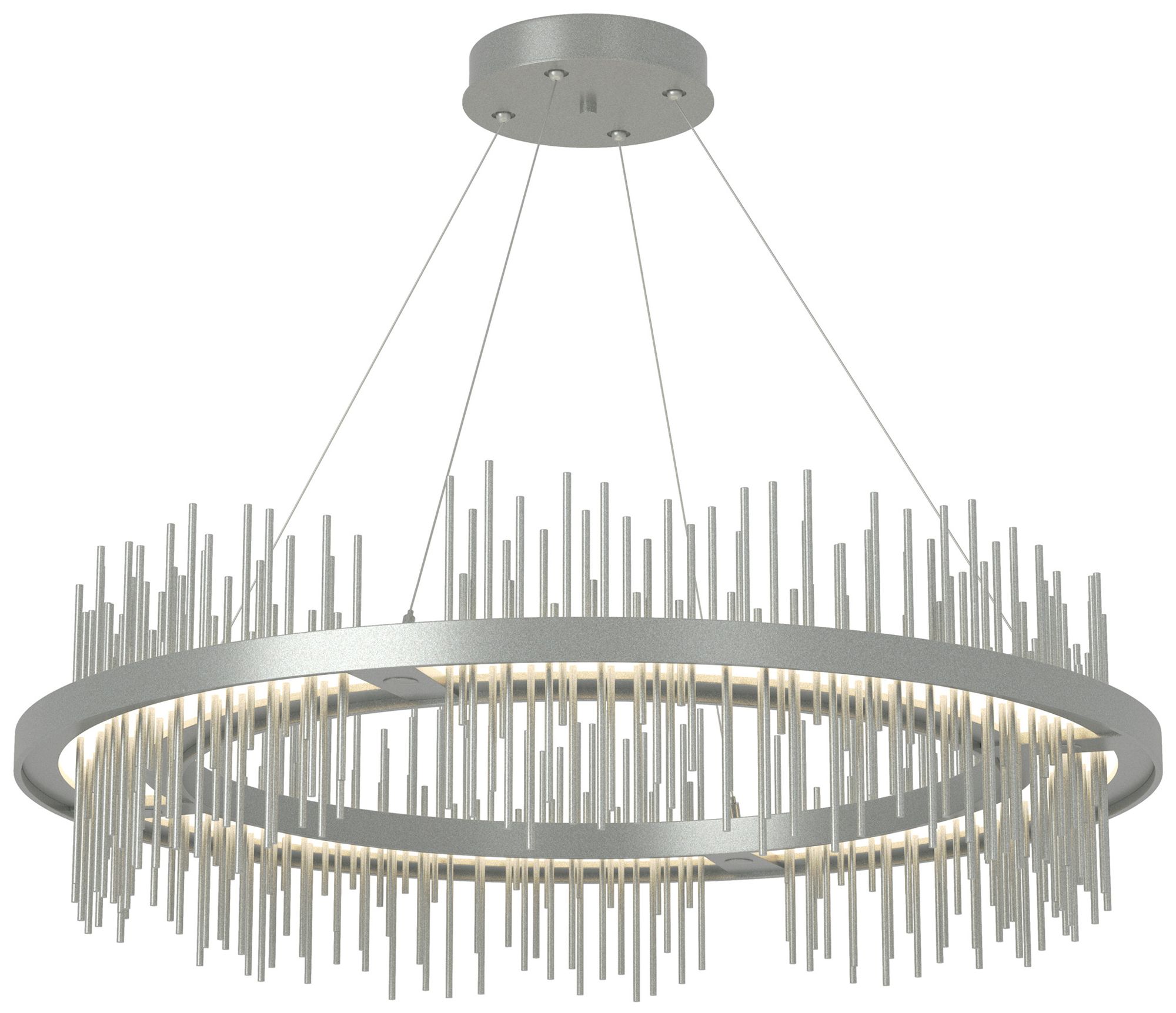 Gossamer Circular LED Pendant - Platinum - Platinum - Made to Order