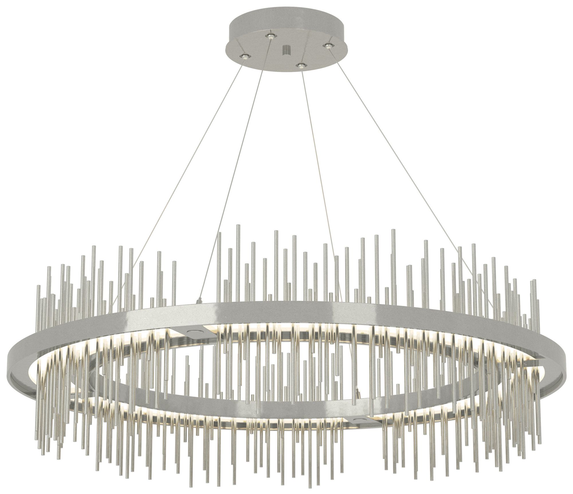 Gossamer Circular LED Pendant - Sterling - Sterling - Made to Order