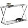Gotham Steel and Glass Console Table