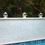 5_Gothic 6 1/2" High White LED Outdoor Solar Lights Set of 2 more views