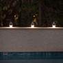 6_Gothic 6 1/2" High White LED Outdoor Solar Lights Set of 2 more views