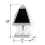 7_Gothic 6 1/2" High White LED Outdoor Solar Lights Set of 2 more views