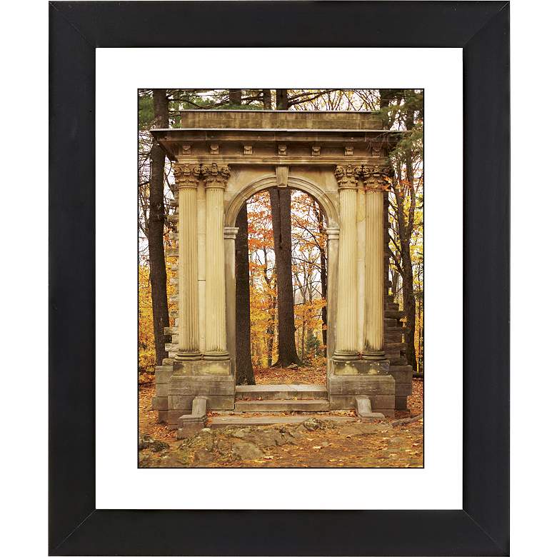 Image 1 Gothic Arch In Autumn Black Frame 23 1/4 inch High Wall Art