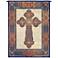 Gothic Cross 53" High Tapestry with Hanging Rod