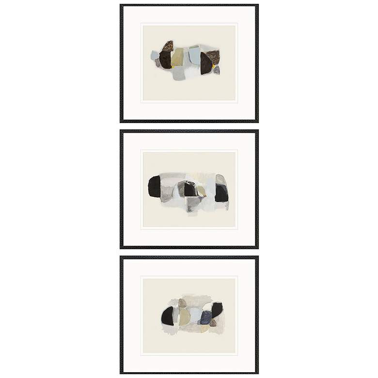 Image 2 Goudy Sans 29"W x 25"H Framed Art - Set of 3