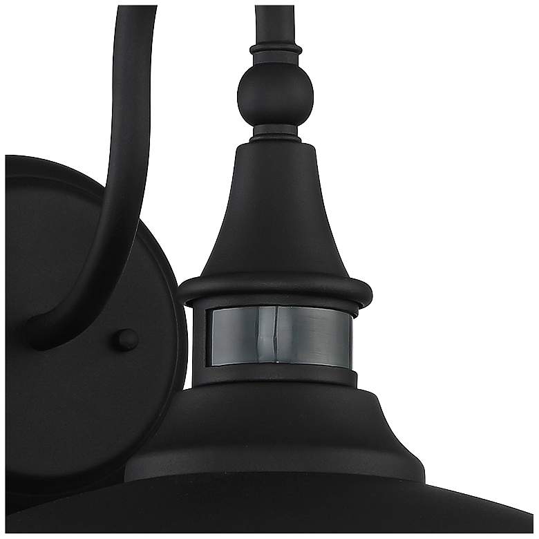 Image 3 Gough 12 1/2" High Black Motion Sensor Outdoor Wall Lights Set of 2 more views