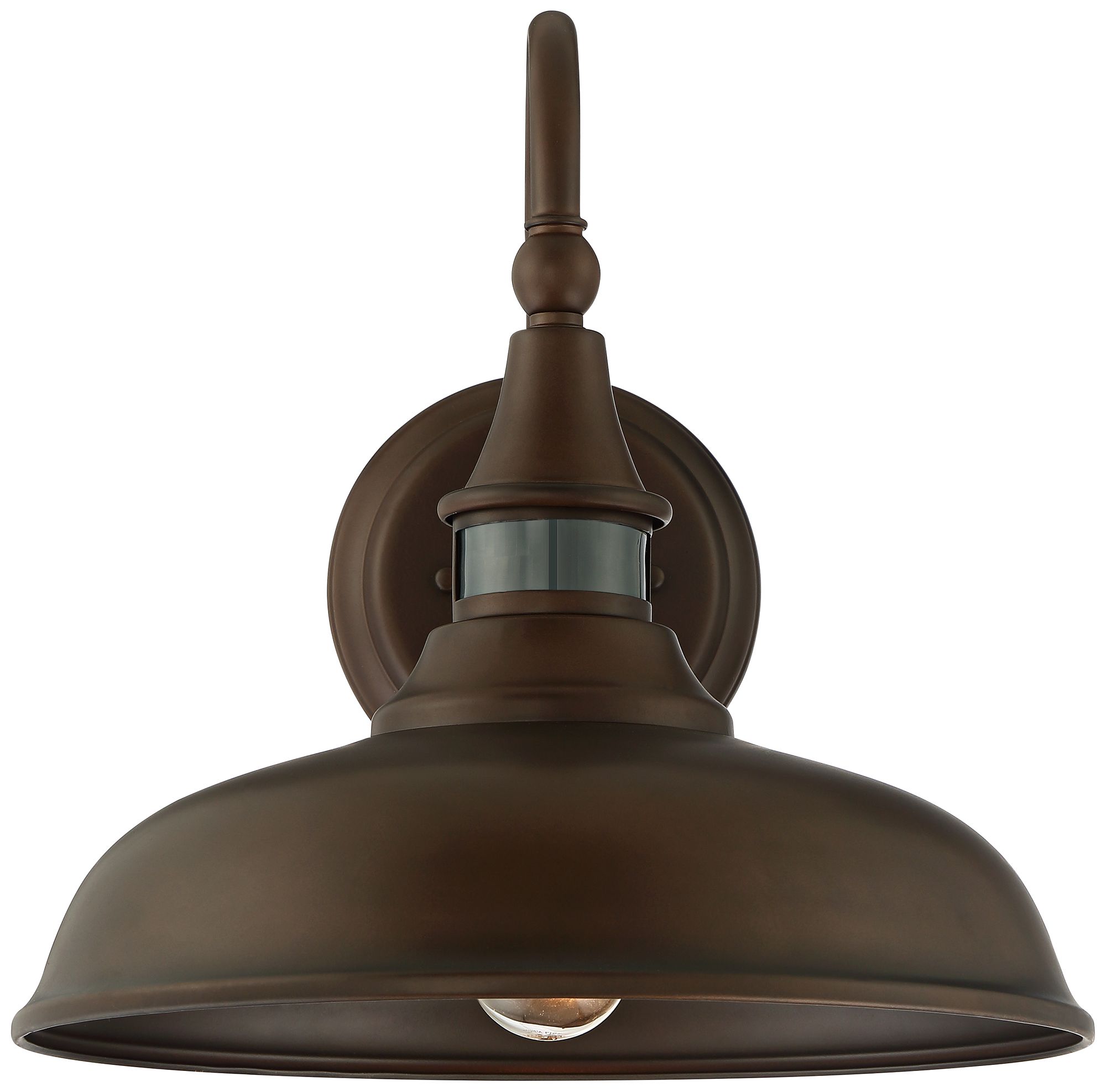 Gough 12 1/2" High Bronze Motion Sensor Outdoor Wall Barn Light