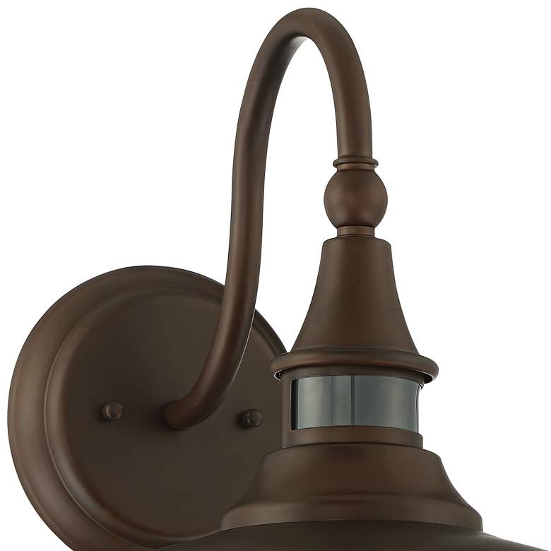 Image 3 Gough 12 1/2" High Bronze Motion Sensor Outdoor Wall Light Set of 2 more views
