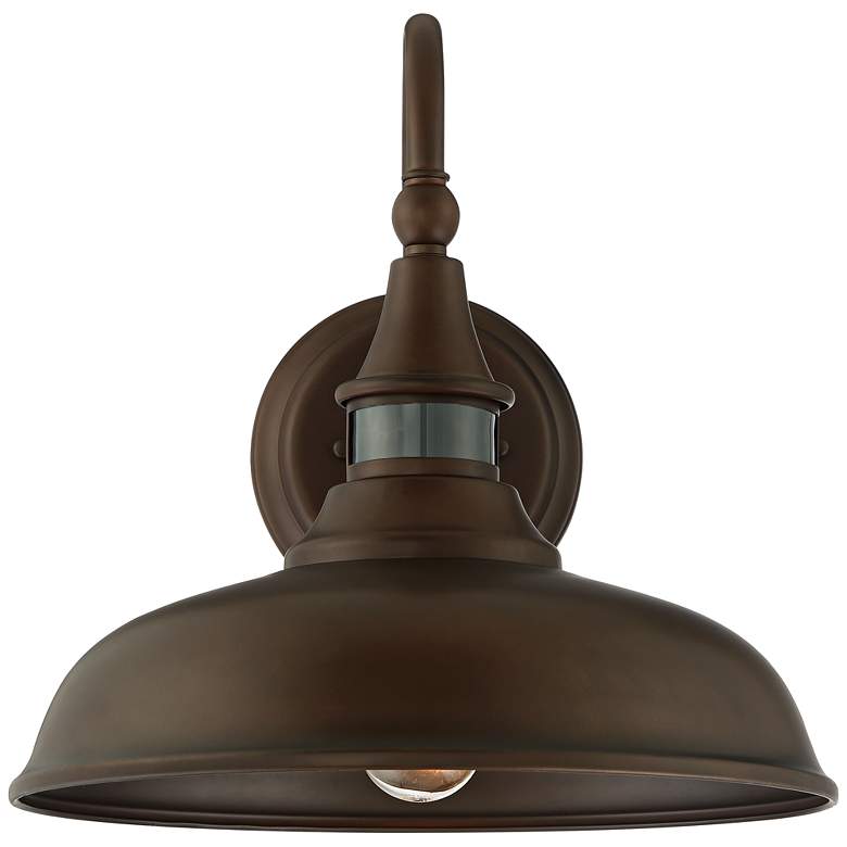 Image 5 Gough 12 1/2" High Bronze Motion Sensor Outdoor Wall Light Set of 2 more views