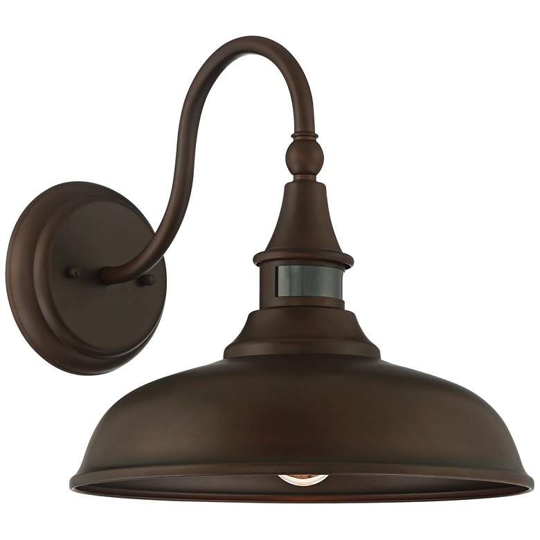Image 6 Gough 12 1/2" High Bronze Motion Sensor Outdoor Wall Light Set of 2 more views