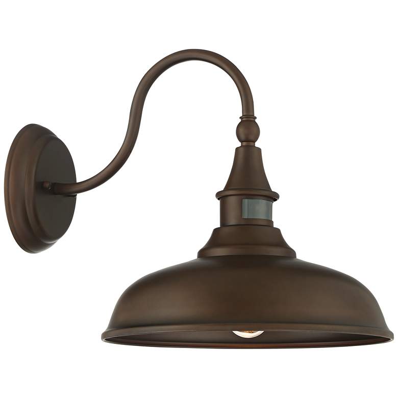 Image 7 Gough 12 1/2" High Bronze Motion Sensor Outdoor Wall Light Set of 2 more views