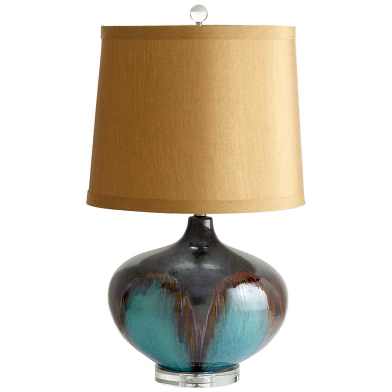 Image 1 Gough Brown, Bronze and Rust Ceramic Table Lamp
