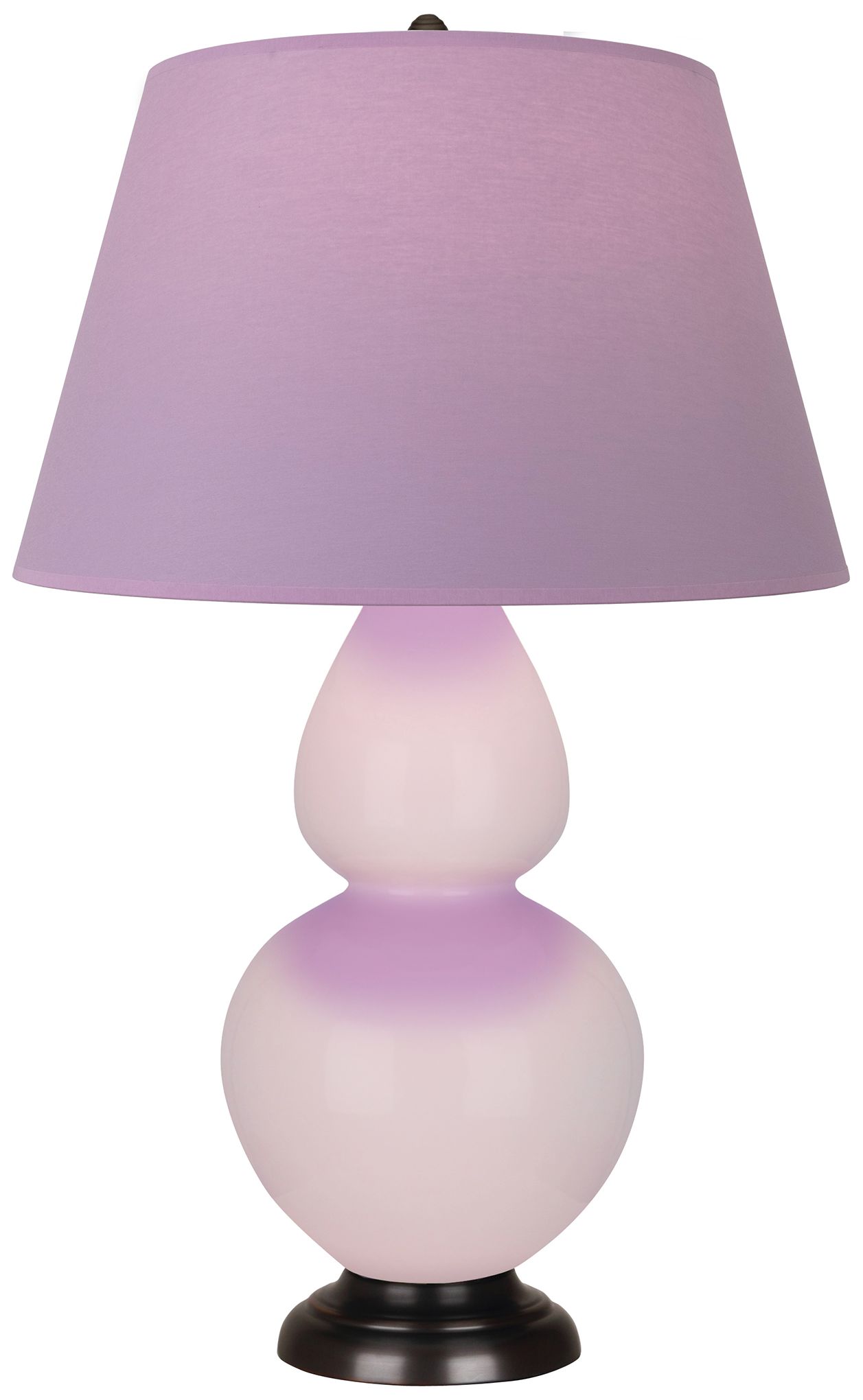 Gourd 31"H Rose Water Glazed Bronze Table Lamp w/Lavender Made to Orde