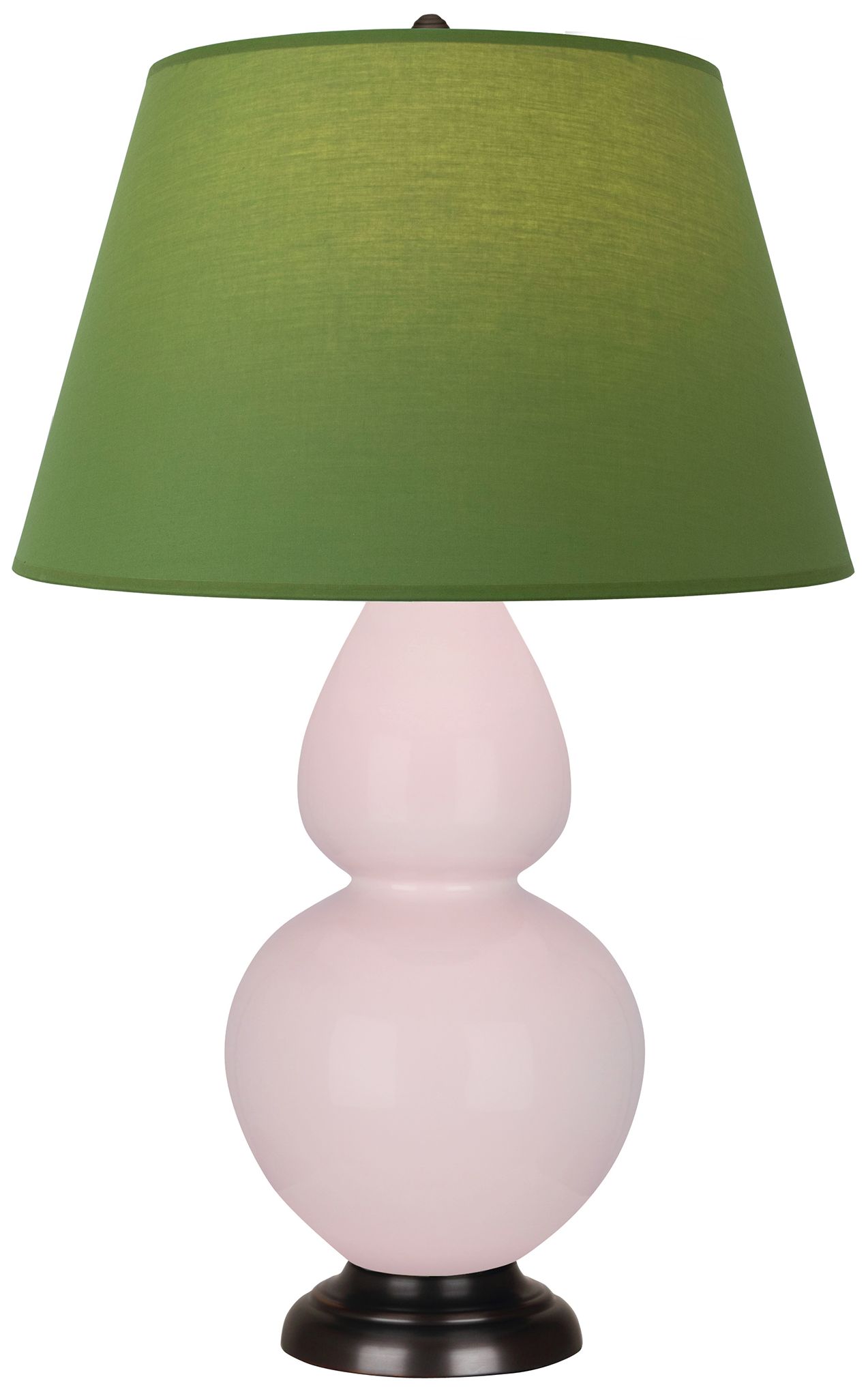Gourd 31"H Rose Water Glazed Bronze Table Lamp w/Tea Green Made to Ord
