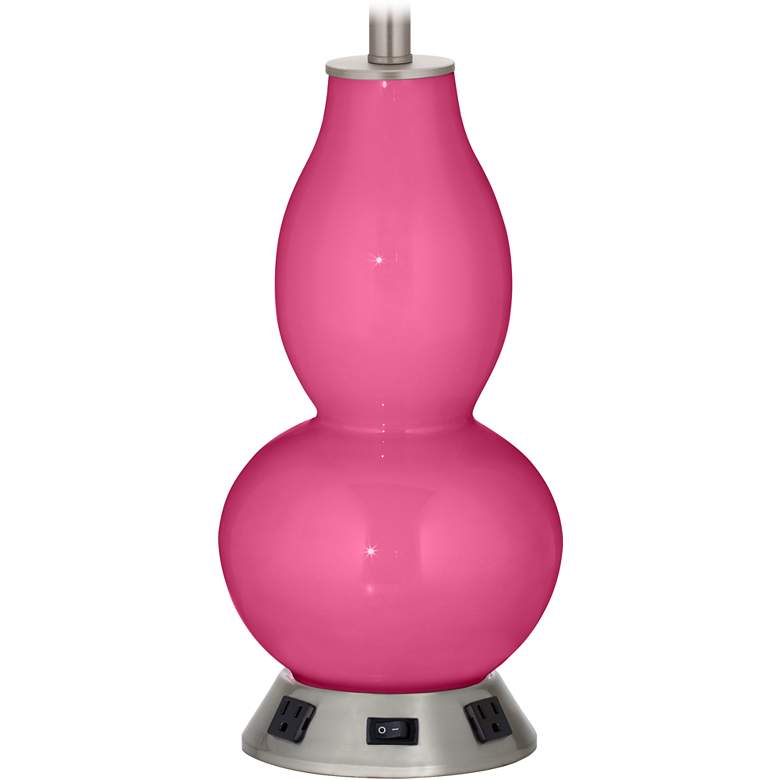 Image 1 Gourd Lamp - 2 Outlets and USB in Blossom Pink