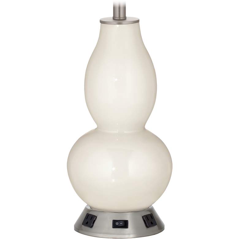 Image 1 Gourd Lamp - Outlets and USB in West Highland White