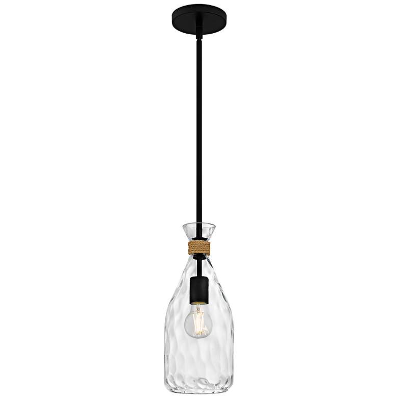 Image 1 Govada 1-Light Matte Black Mini Pendant