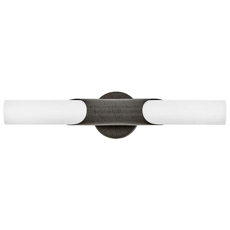Image 6 Grace 22 3/4" High Textured Black Oxide ADA LED Wall Sconce more views
